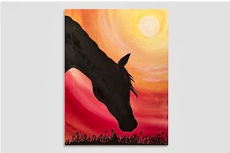 Paint and Sip - Sunset Stallion
